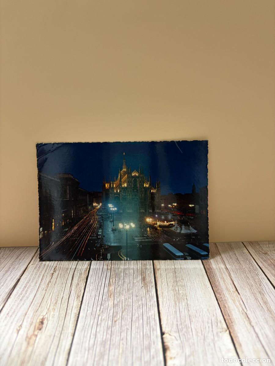 Postales: TARJETA POSTAL &ndash; ITALIA - MILANO - PIAZZA DUOMO (NOTTURNO)