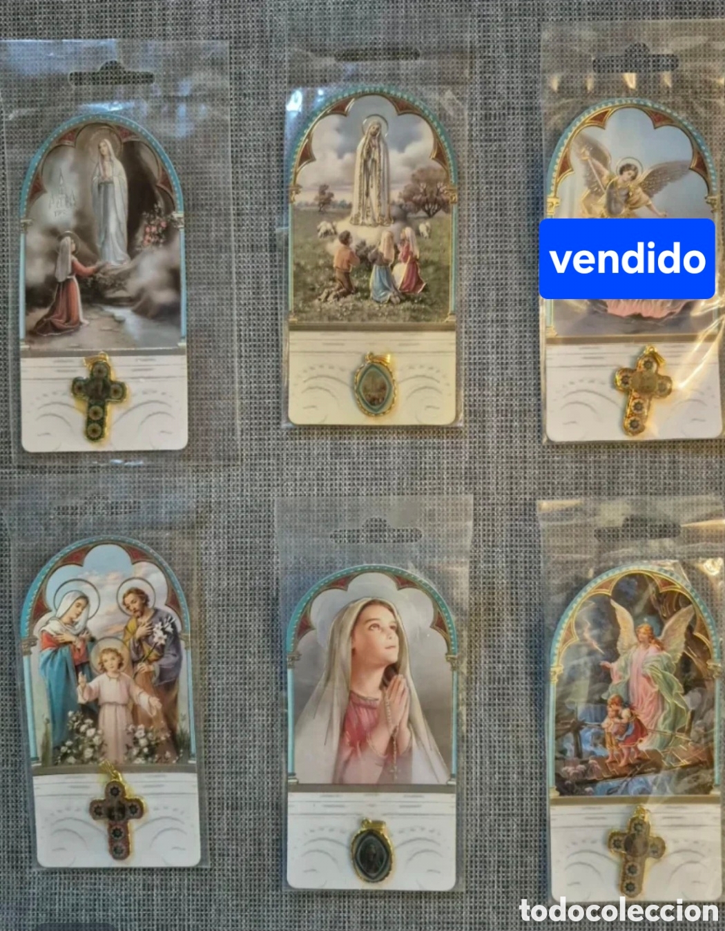 Postales: 5 Recordatorios de comuni&oacute;n con colgante - Foto 1