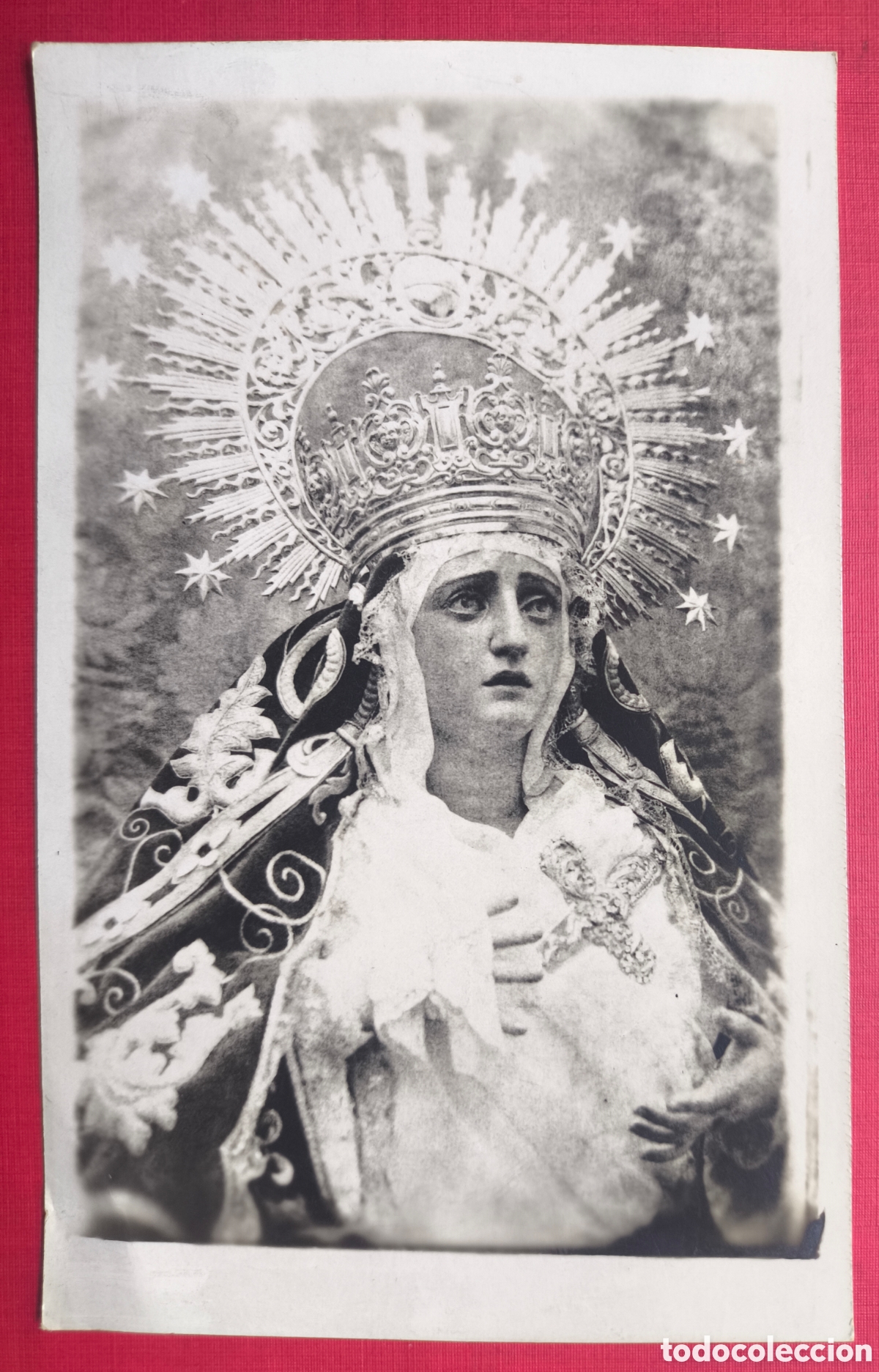 Postales: SEVILLA SEMANA SANTA VIRGEN DE LA ANGUSTIA POSTAL FOTOGR&Aacute;FICA FOTOGRAF&Iacute;A