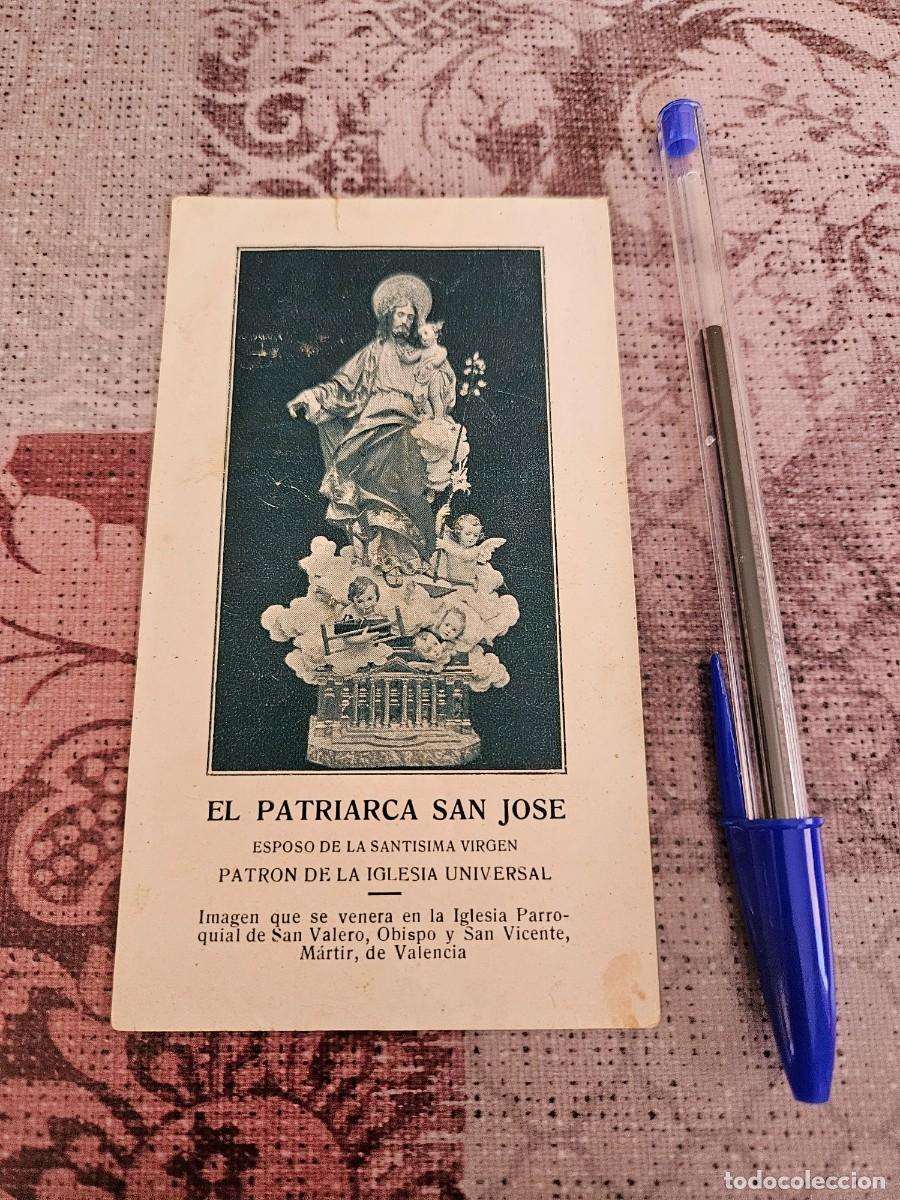 Postales: Antigua Estampa Religiosa &rdquo; El Patriarca San Jos&eacute; &rdquo;., De 1910.
