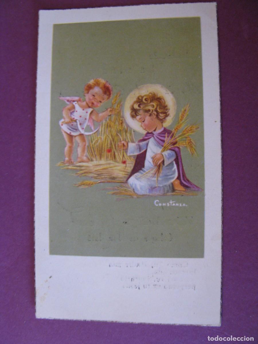Postales: RECORDATORIO DE LA PRIMERA COMUNI&Oacute;N. IL. CONSTANZA. VELEZ MALAGA 1960. 10,5X6 CM
