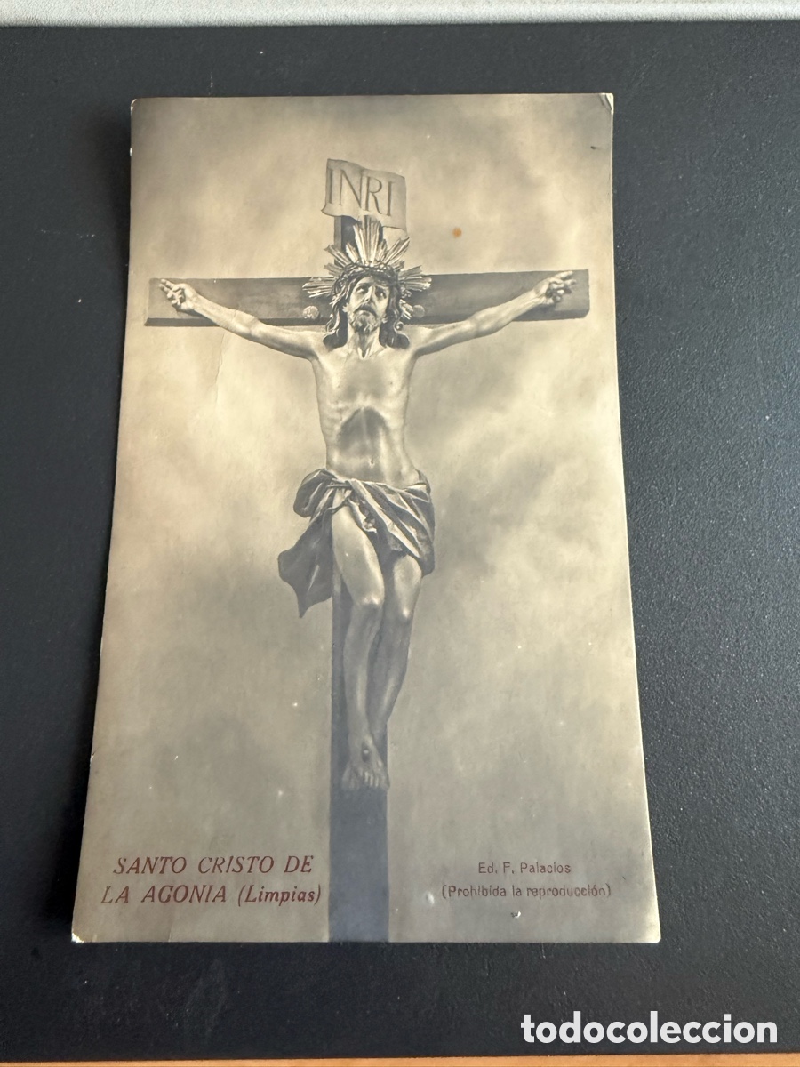 Postales: Postal. SANTO CRISTO DE LA AGON&Iacute;A ( LUMPIAS ) Ed F Palacios