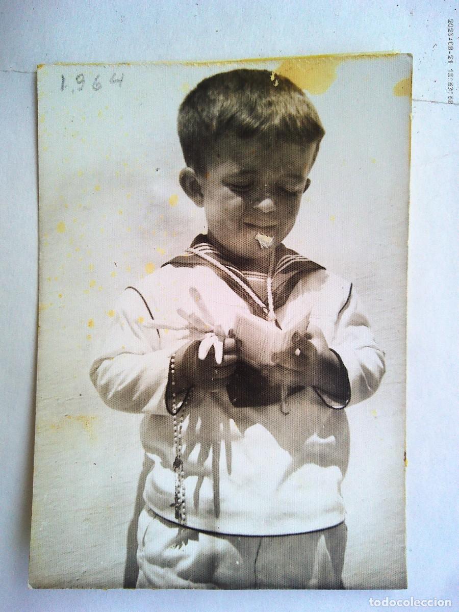 Postcards: FOTO DE PRIMERA COMUNION DE UN NI&Ntilde;O AQUEJADO DE ENANISMO