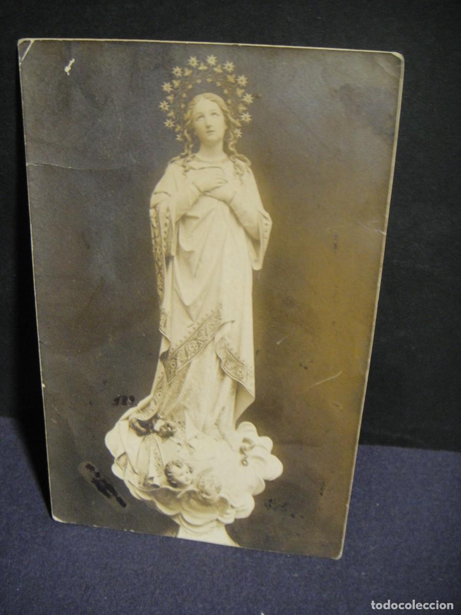 Postales: talla de virgen inmaculada - fotografia tarjeta postal