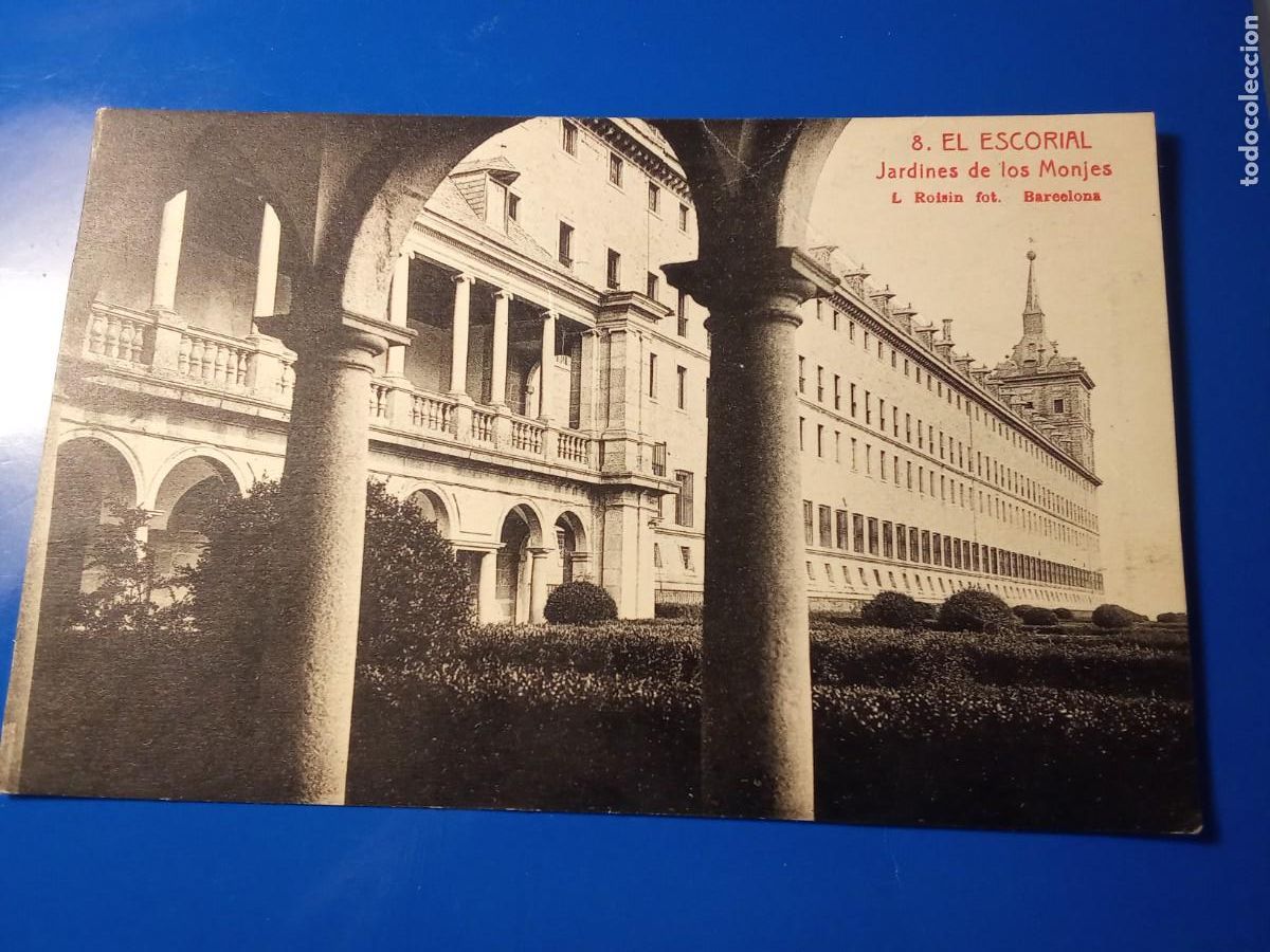 Postales: El Escorial.Jardines de los Monjes.L.Roisin.