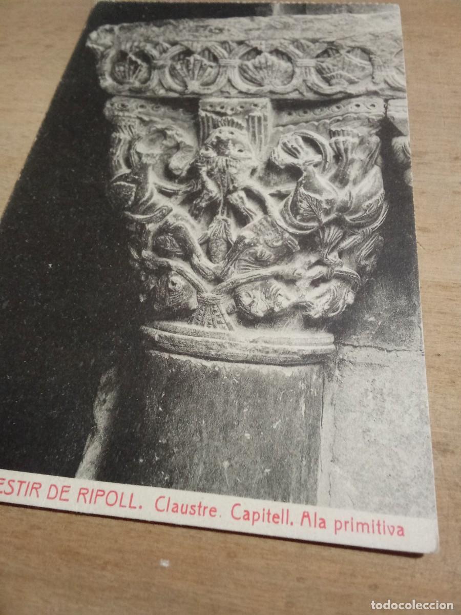 Postales: Monestir de Ripoll.Claustre capitell.Ala primitiva.