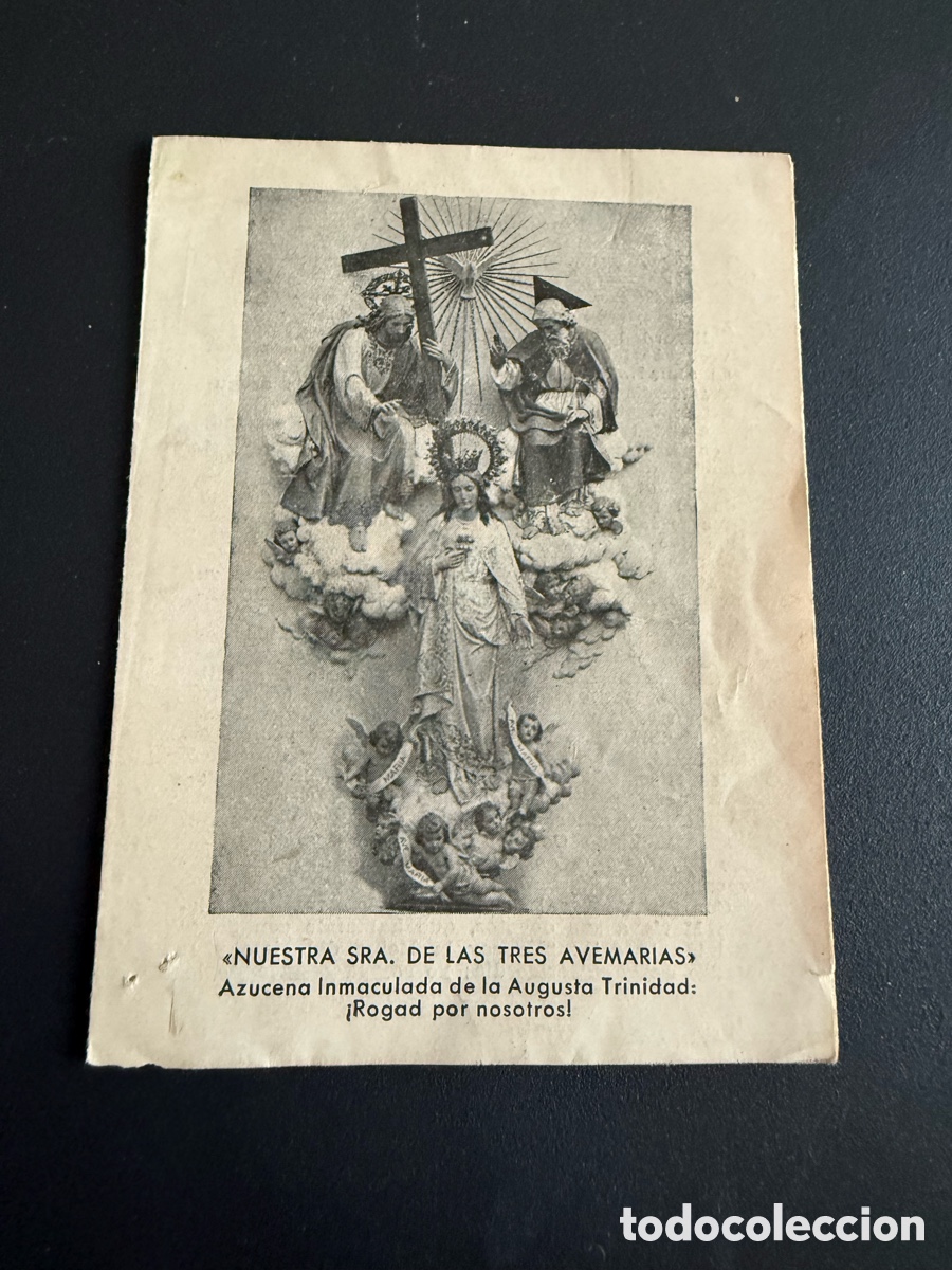 Postales: Estampa. NUESTRA SE&Ntilde;ORA DE LAS TRES AVEMAR&Iacute;AS
