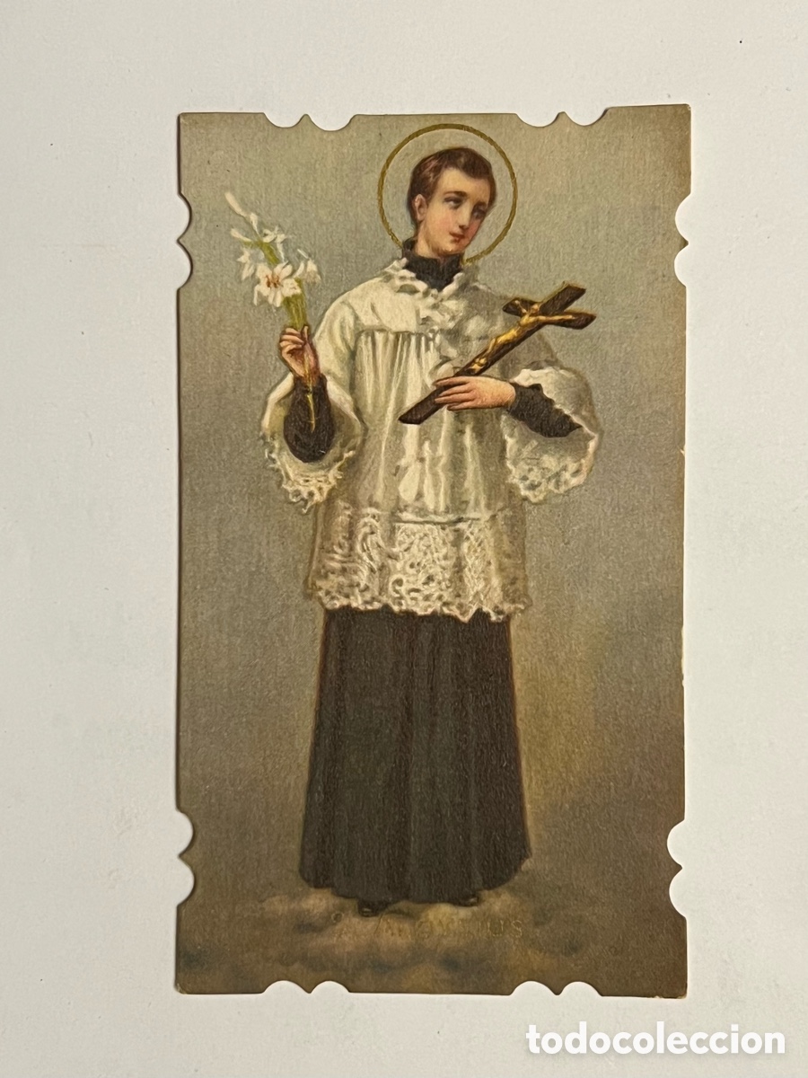 Postales: SAN LUIS GONZAGA. Estampa troquelada deslucida.. (h.1920?) Med&iacute;das: 6 x 10,5 cm.,