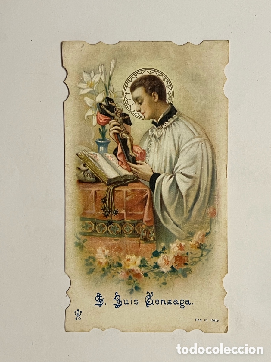 Postales: SAN LUIS GONZAGA. Estampa troquelada deslucida.. (h.1920?) Med&iacute;das: 6 x 11 cm.,