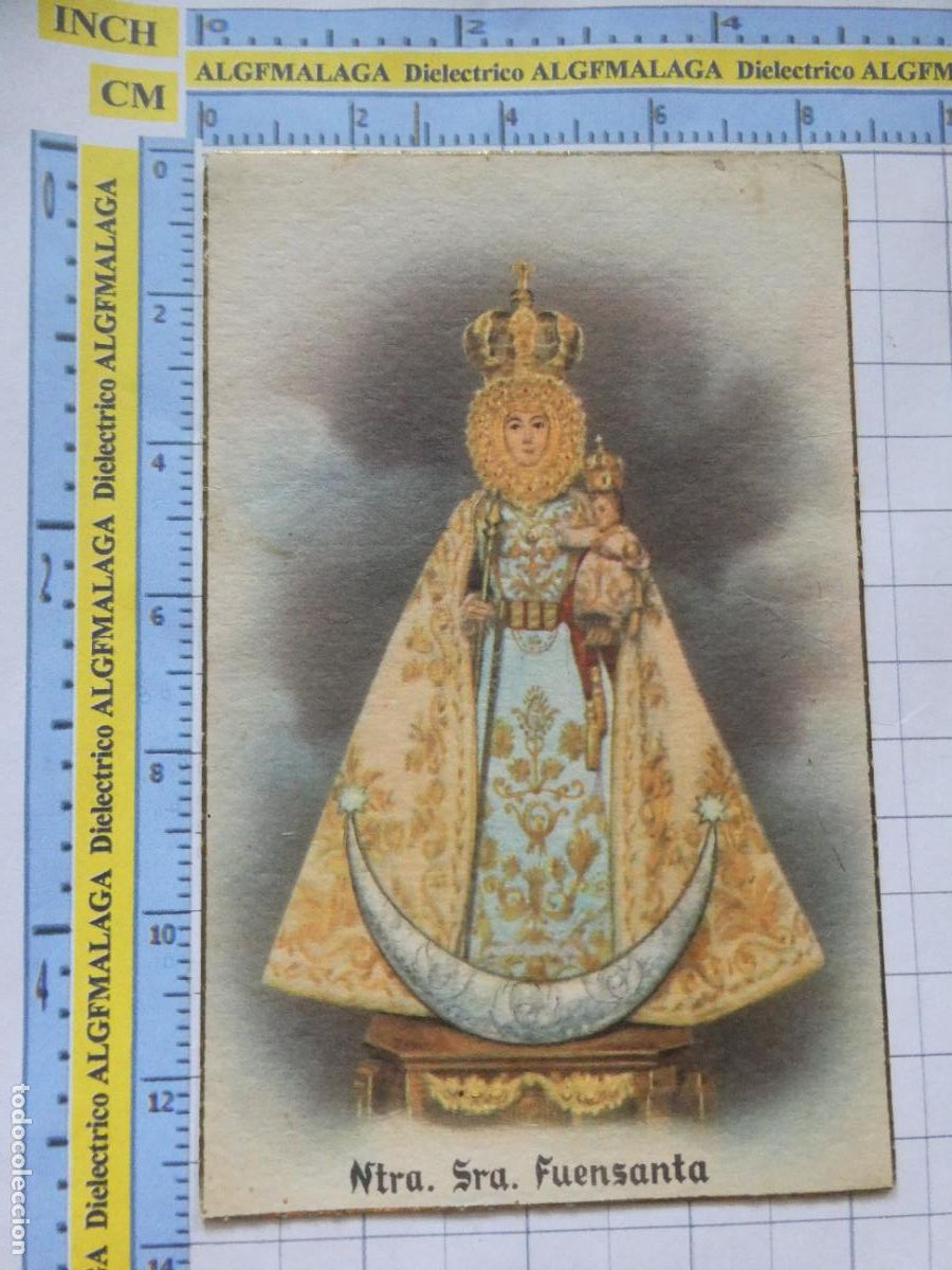 Postales: POSTAL RELIGIOSA SEMANA SANTA. A&Ntilde;OS 30 50. NUESTRA SE&Ntilde;ORA DE LA FUENSANTA. 982