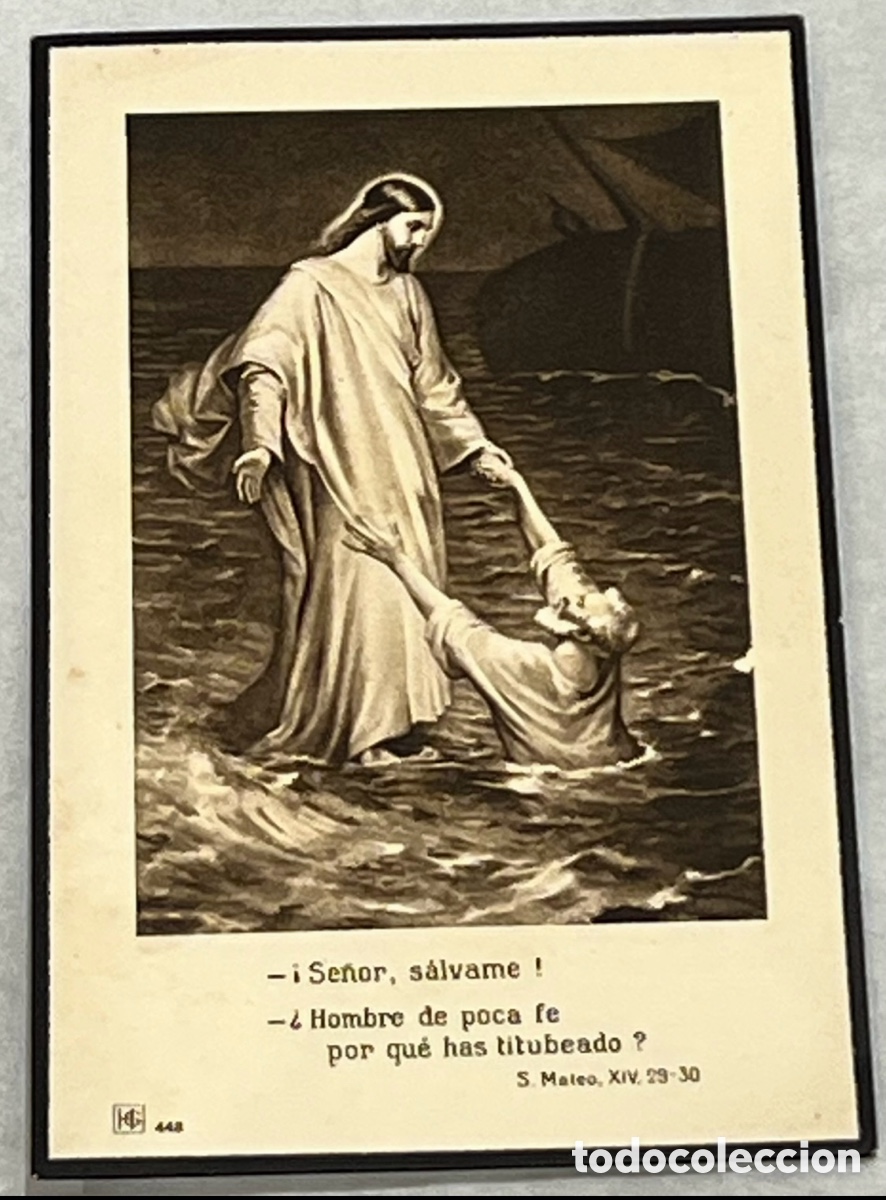 Postales: Estampa Religiosa. Obituario. Totana. Murcia. 1928.