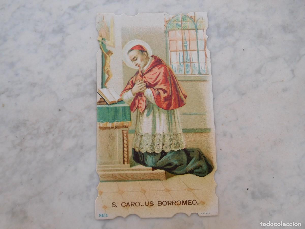 Postales: Estampa antigua San Carlos Borromeo