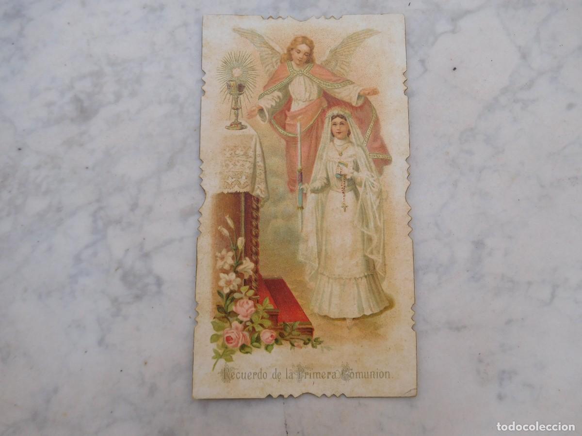 Postcards: Estampa antigua recuerdo primera comuni&oacute;n 1902 Vendrell