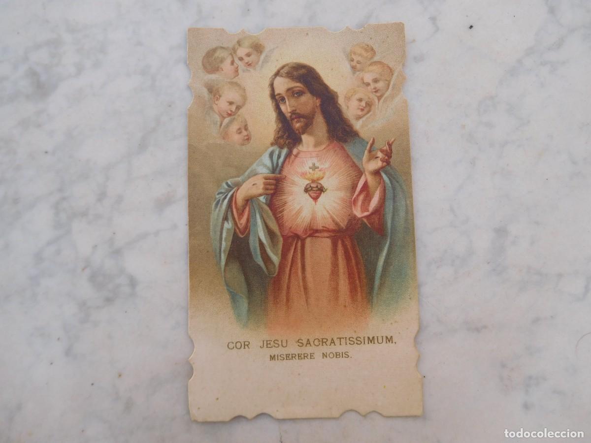 Postcards: Estampa antigua sagrado coraz&oacute;n de Jes&uacute;s