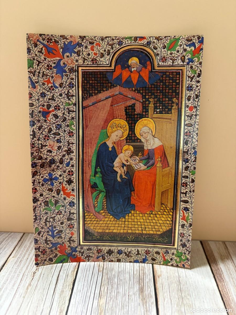 Postales: TARJETA POSTAL &ndash; UNICEF &ndash;VIRGEN CON NI&Ntilde;O &ndash; LIBRO DE HORAS DE D. DUARTE &ndash; ARTE RELIGIOSO MEDIEVAL &ndash;