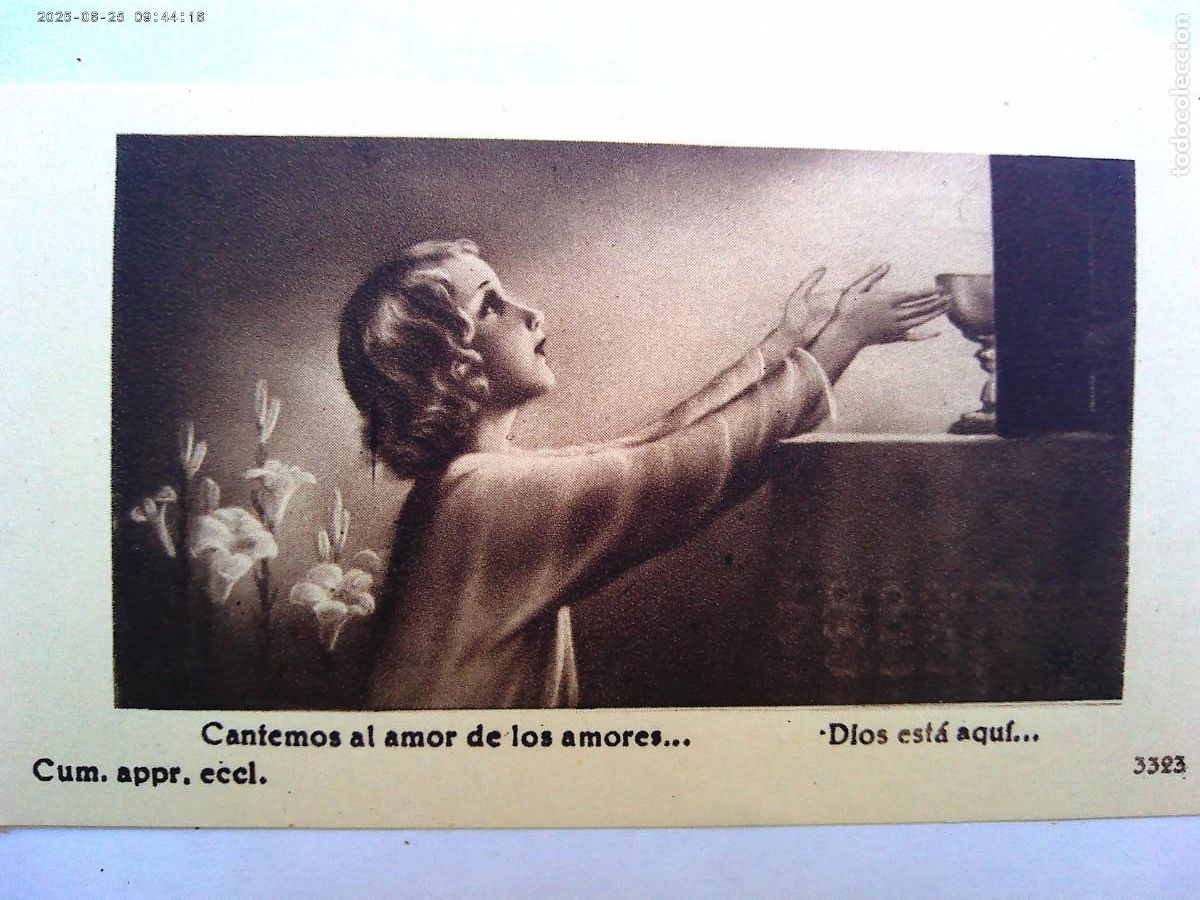 Postais: ESTAMPA RECUERDO INAUGURACION ADORACION NOCTURNA . SERREJON ( CACERES ), 1959