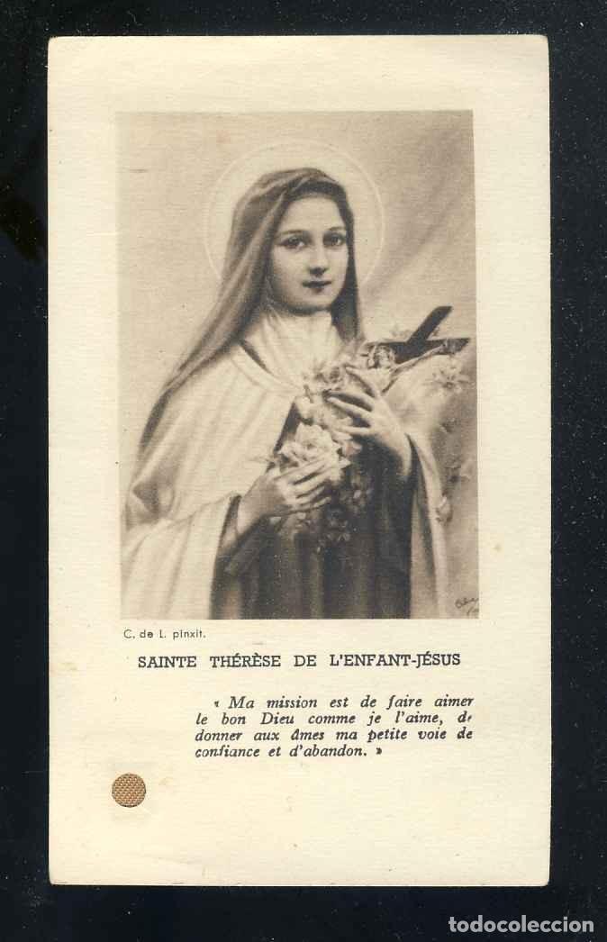 Postales: Estampa con reliquia: Santa Teresa del Ni&ntilde;o Jesus