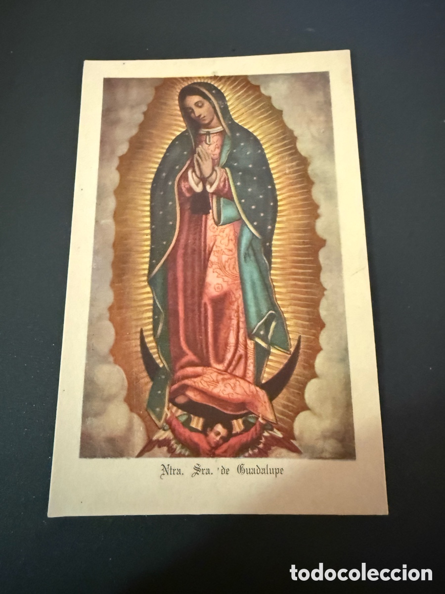 Postcards: Antigua Estampa NUESTRA SE&Ntilde;ORA DE GUADALUPE. 14x9 cm
