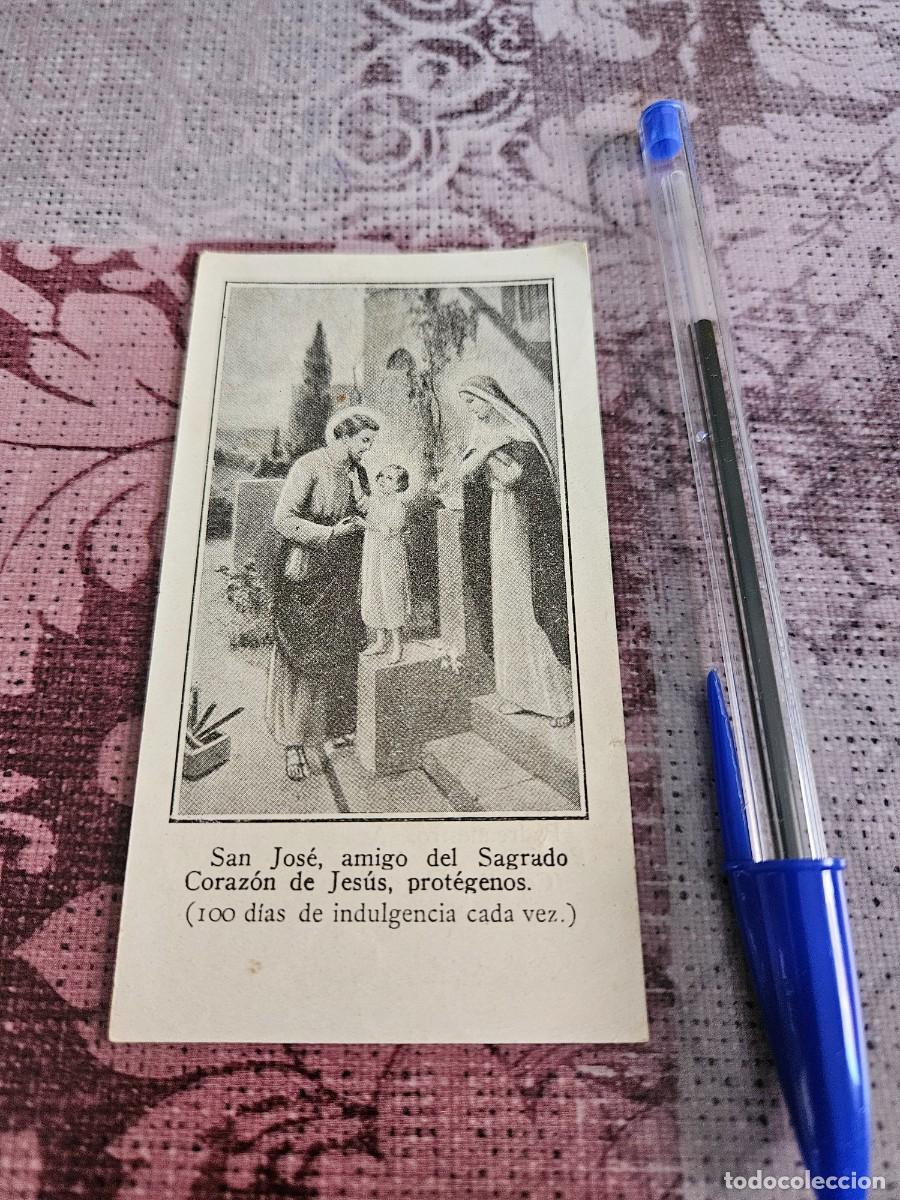 Cartes Postales: Antigua Estampa Religiosa Imagen De La Sagrada Familia San Jos&eacute;, La Virgen Mar&iacute;a Y El Ni&ntilde;o Jes&uacute;s.