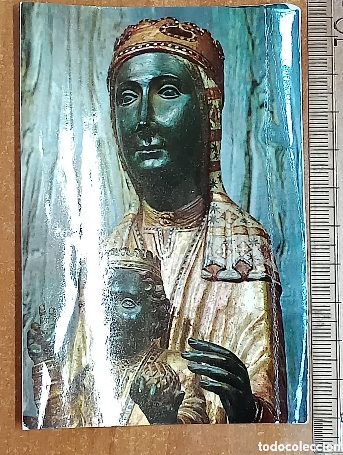 Postales: Virgen Montserrat tarjeta oraci&oacute;n