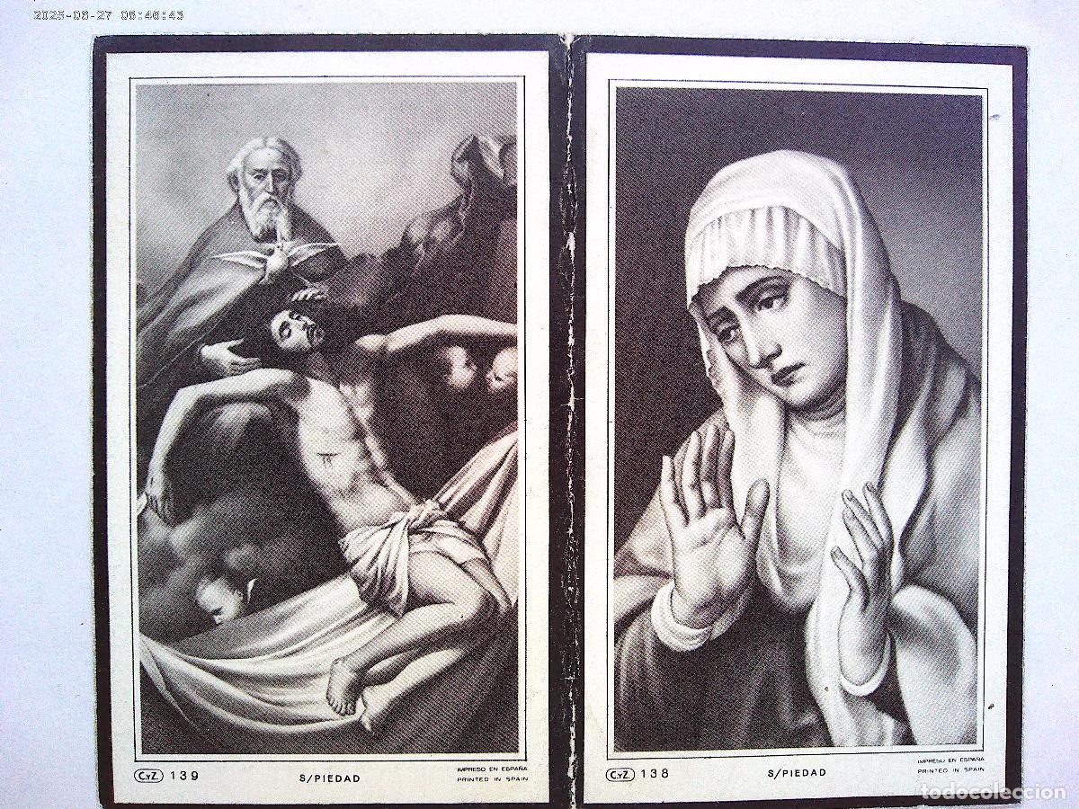 Postales: RECORDATORIO DE SE&Ntilde;ORA VIUDA FALLECIDA EN CAMAS ( SEVILLA ) EN 1967