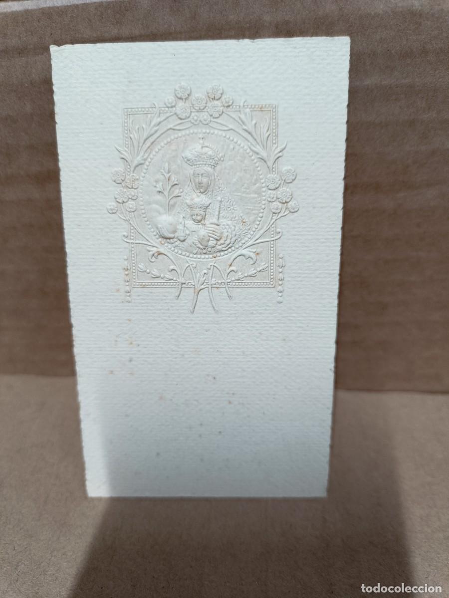 Postales: ANTIGUO CARTON TROQUELADO EN RELIEVE, VIRGEN DE MONTSERRAT, S. XIX, MORENETA, POSTAL -S1