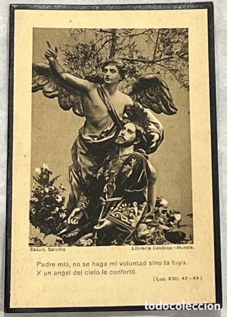 Postales: Estampa Religiosa. Obituario. Totana. Murcia. 1924.