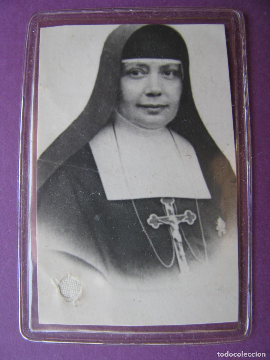 Postales: ESTAMPA RELIGIOSA. IMAGEN SANTA NAZARIA IGNACIA MARCH MESA. CON RELIQUIA. PLASTIFICADA. 5,5X3,5 CM