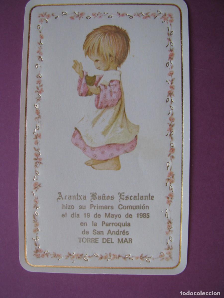 Postales: RECORDATORIO DE LA PRIMERA COMUNI&Oacute;N. IL? TORRE DEL MAR 1985. 12,5X7,5 CM
