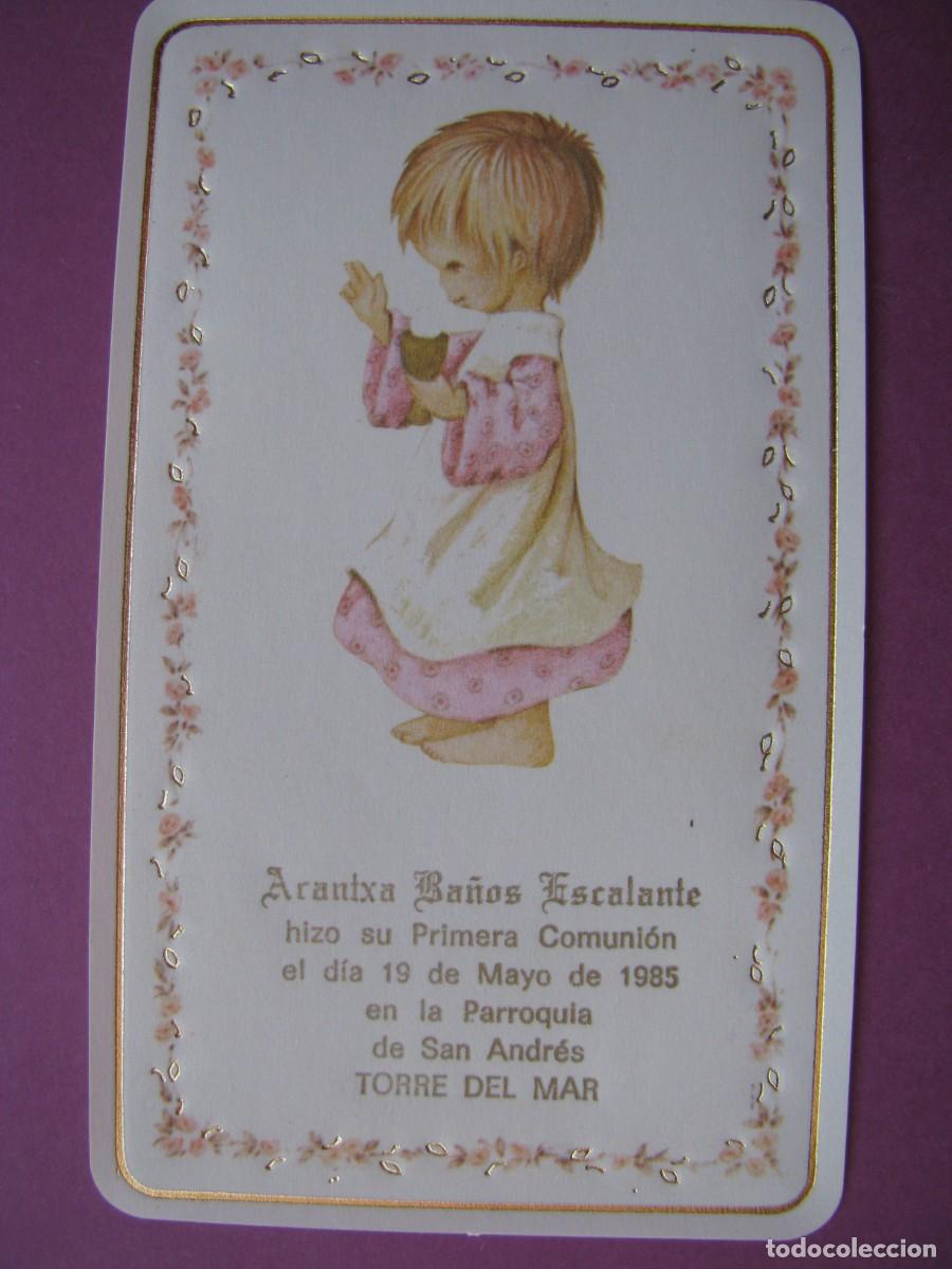 Postales: RECORDATORIO DE LA PRIMERA COMUNI&Oacute;N. IL? TORRE DEL MAR 1985. 12,5X7,5 CM