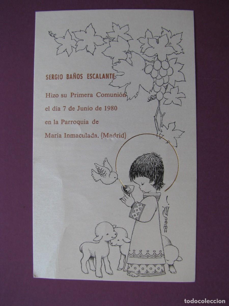 Postales: RECORDATORIO DE LA PRIMERA COMUNI&Oacute;N. IL. DBLADE. MADRID 1980. 12X7 CM