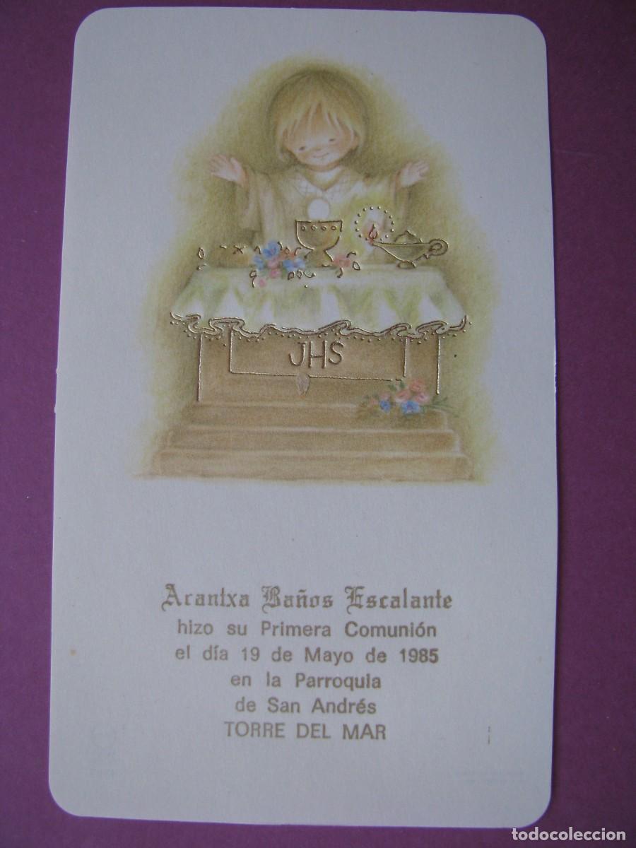 Postales: RECORDATORIO DE LA PRIMERA COMUNI&Oacute;N. IL? TORRE DEL MAR 1985. 12,5X7,5 CM