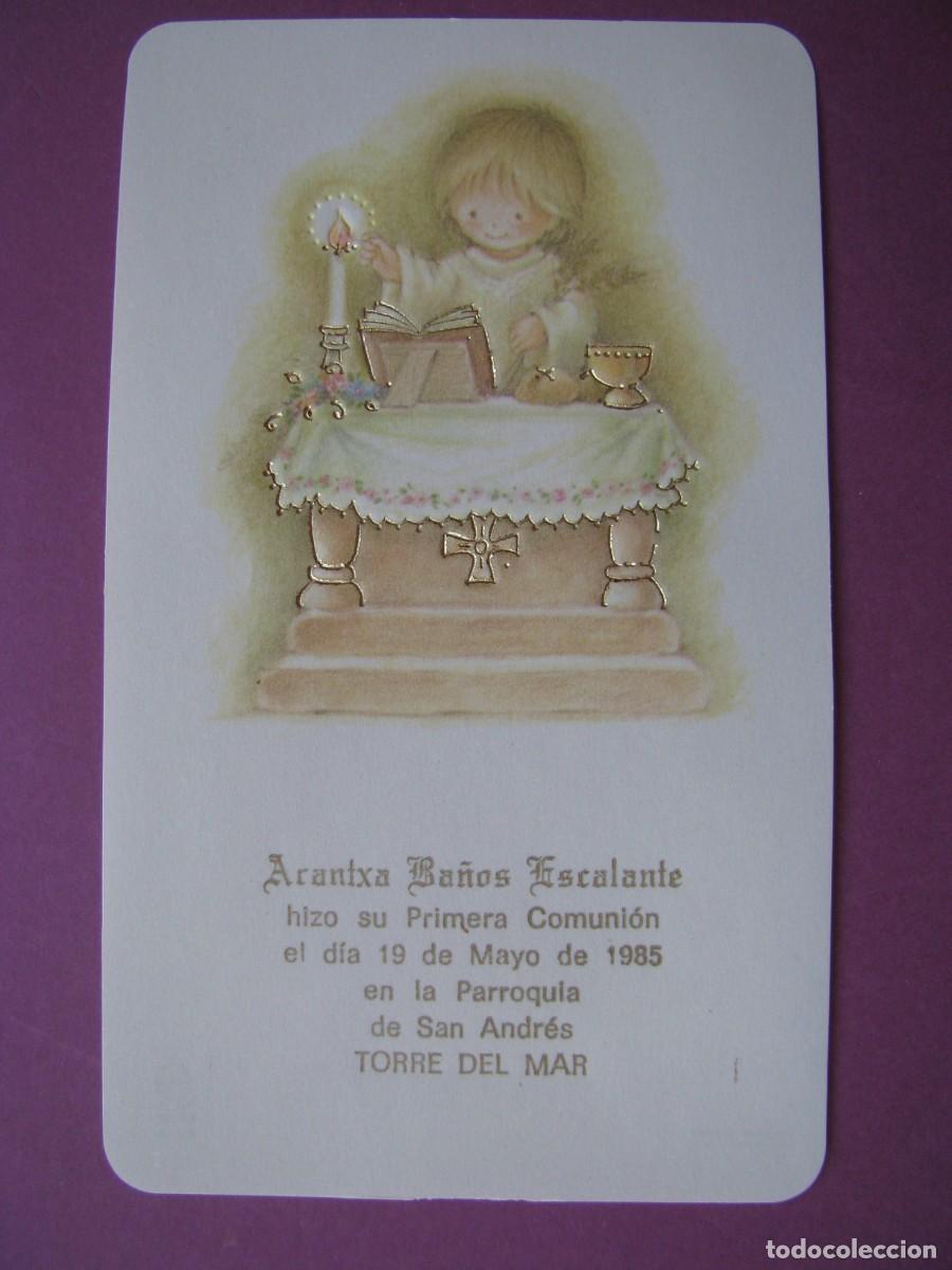 Postales: RECORDATORIO DE LA PRIMERA COMUNI&Oacute;N. IL? TORRE DEL MAR 1985. 12,5X7,5 CM