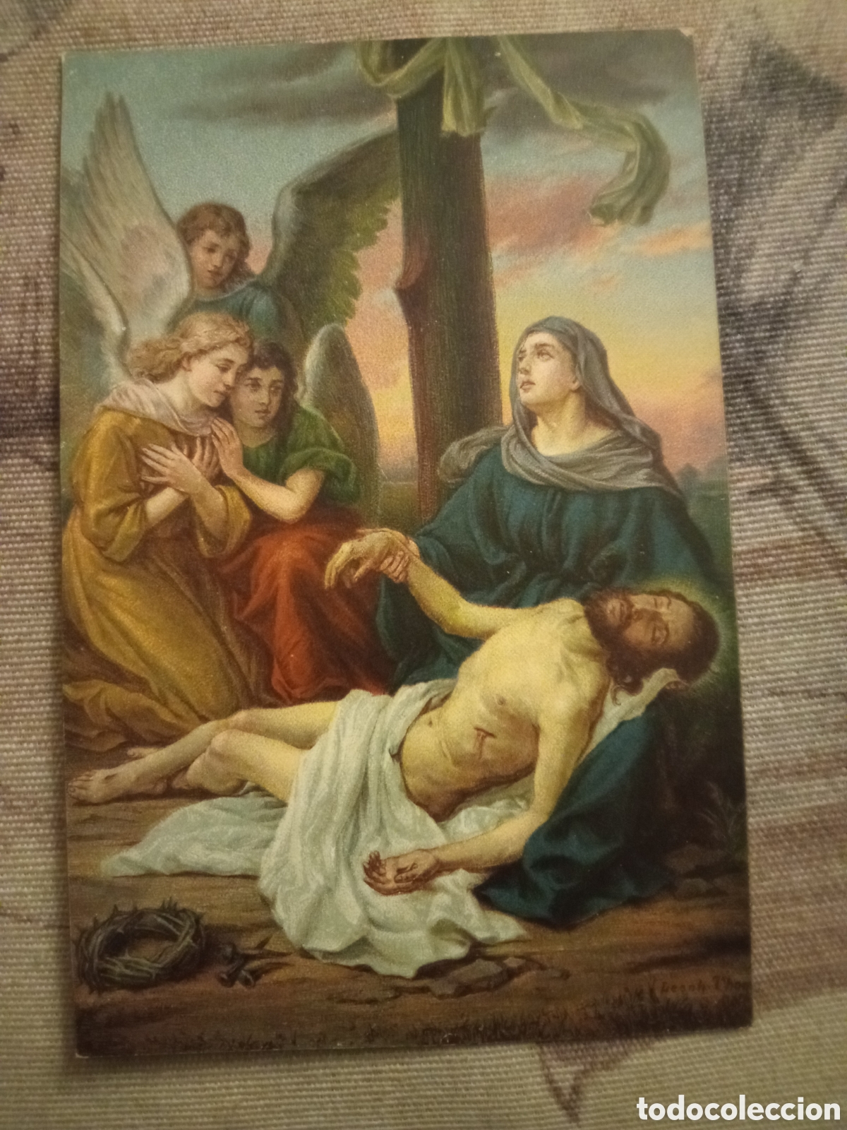 Postais: Antigua postal religiosa, Virgen de la Piedad