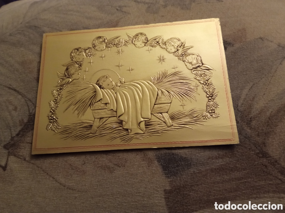 Postais: Preciosa tarjeta troquelada, Ni&ntilde;o Jes&uacute;s