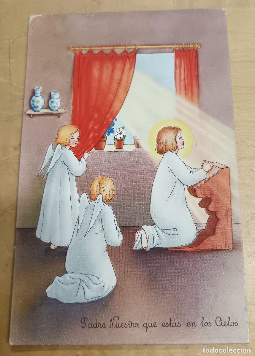 Postales: POSTAL RELIGIOSA INFANTIL LT S/PILAR N&ordm; 5018 SIN ESCRIBIR 13,5X8,7 CM.