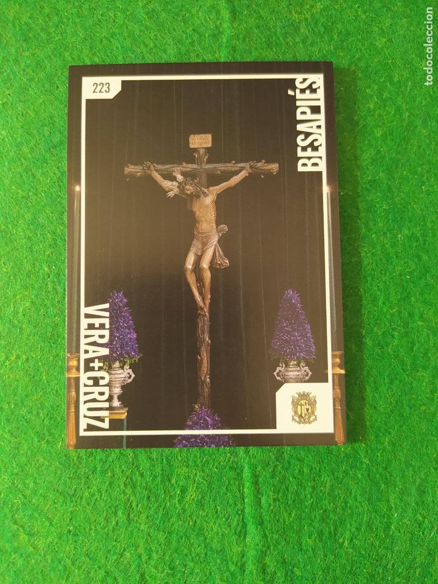 Postales: Holy cards Sevilla semana santa 2026 BESAPIES N&ordm; 223 VERA+CRUZ