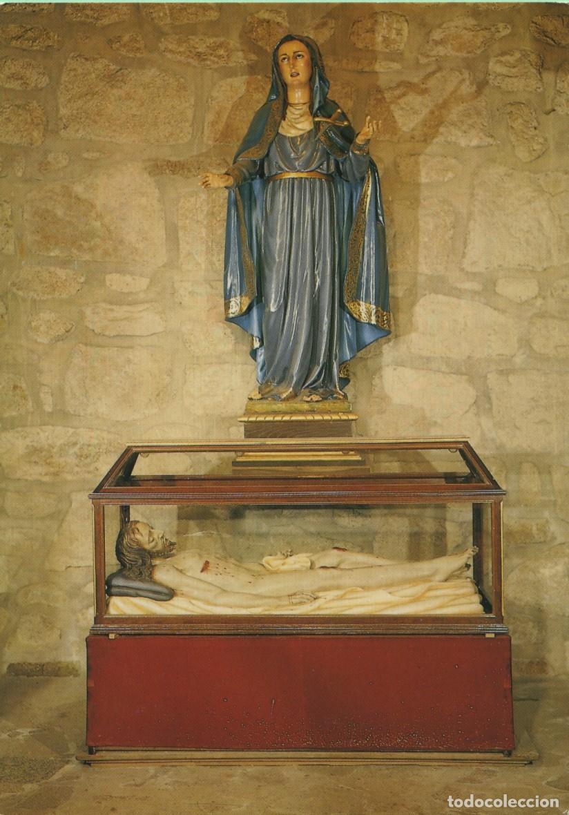Postales: N&ordm; 20-CARBALLINO. Orense. Templo Vera Cruz. Dolorosa y Cristo Yacente. Sin circular. EDICIONES AR