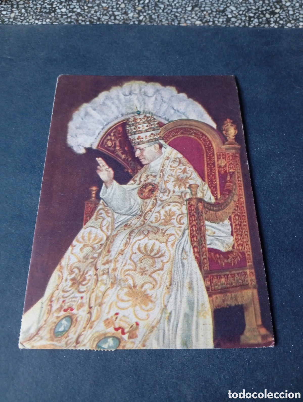 Postais: Postal Papa P&iacute;o Xll con sellos Vaticano 1950