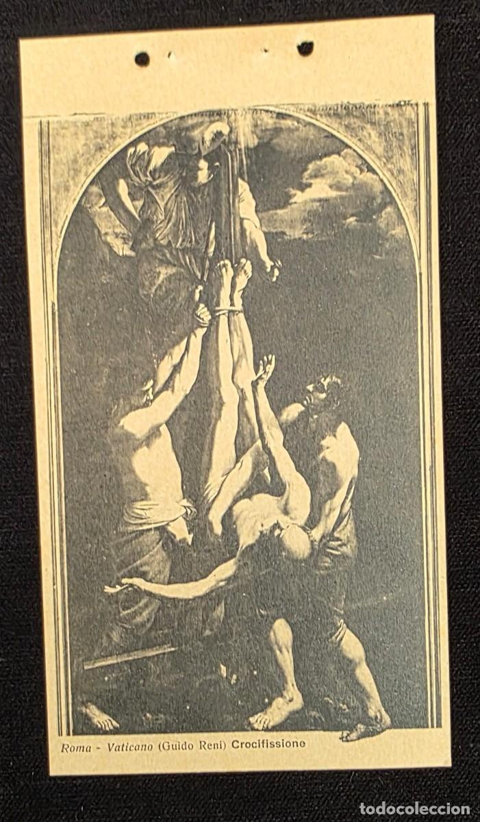 Postales: P.1060 Postal Antigua Religiosa Crucifixi&oacute;n de Cristo &ndash; Guido Reni &ndash; Vaticano Roma