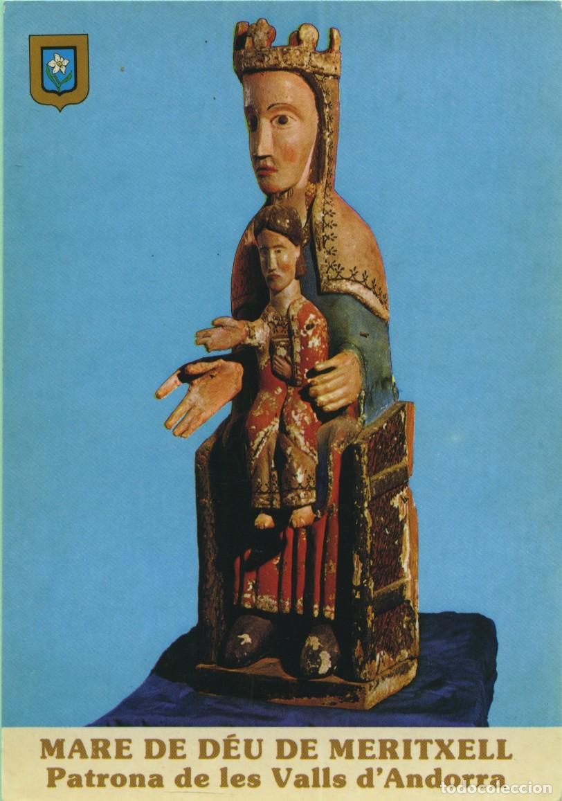 Postales: N&ordm; 55-Mare de D&eacute;u de Meritxell. Patrona de Les Valls d'Andorra. Sin circular. ED. ESCUDO DE ORO