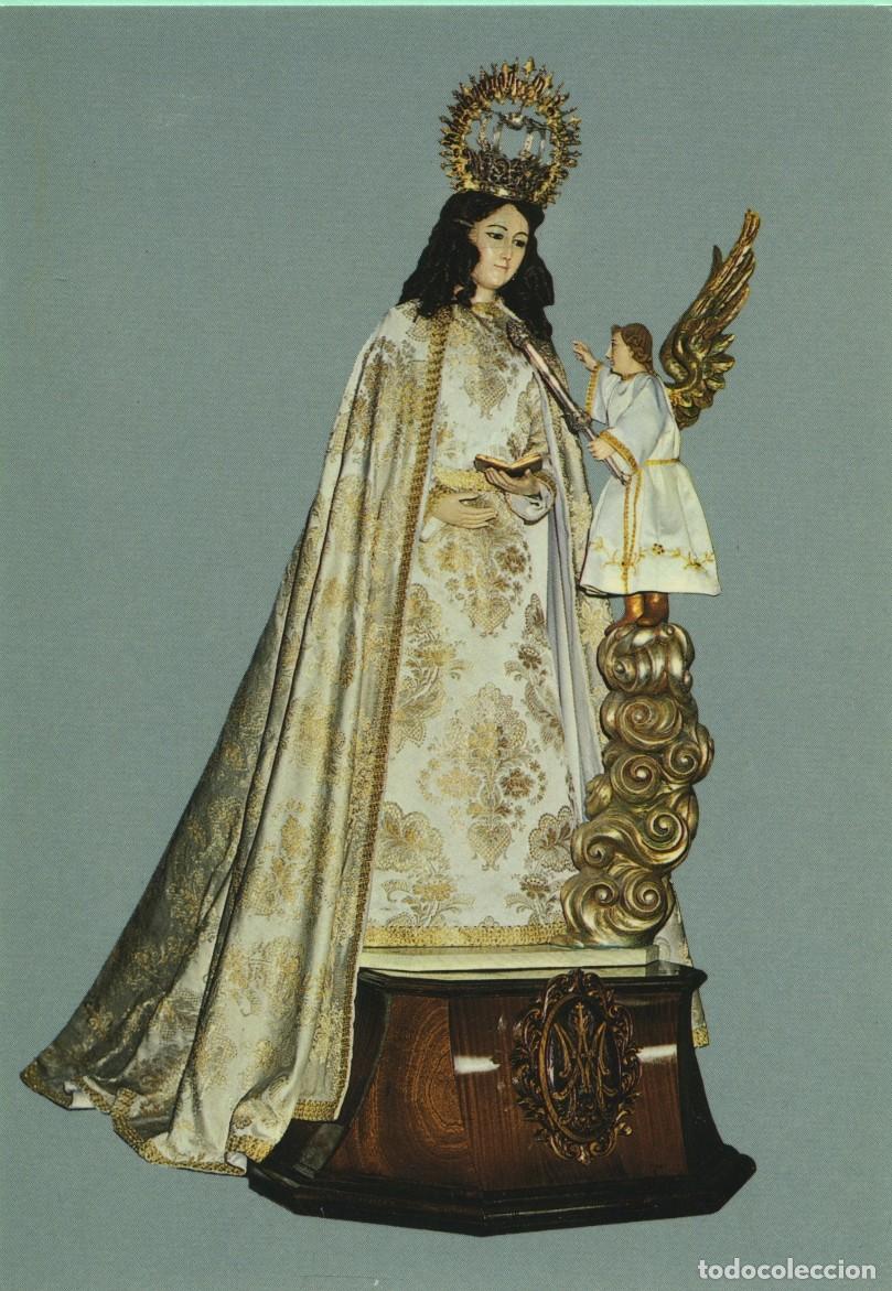 Postales: Tarjet&oacute;n con oraci&oacute;n. Pontevedra. Bayona. Anunciaci&oacute;n de Nuestra Se&ntilde;ora LA ANUNCIADA.