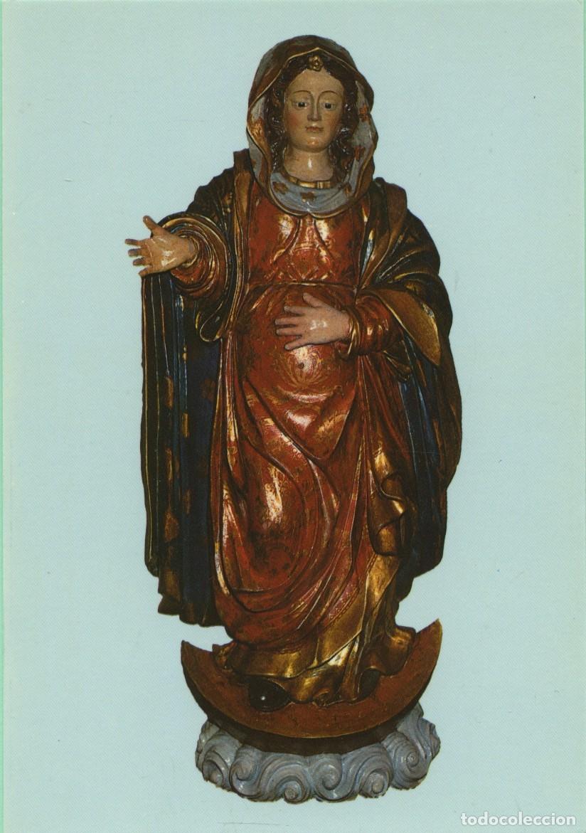 Postales: Tarjet&oacute;n con oraci&oacute;n. Pontevedra. Bayona. Santa Mar&iacute;a de la O. Expectaci&oacute;n del parto