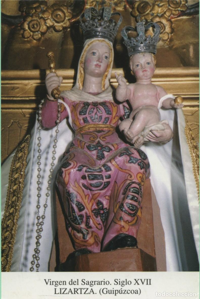 Postales: Tarjet&oacute;n. Virgen del Sagrario. Siglo XVII. LIZARTZA. Guip&uacute;zcoa.