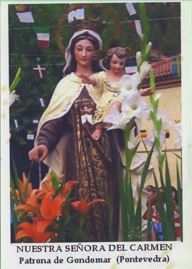 Postales: Tarjet&oacute;n. Nuestra Se&ntilde;ora del Carmen. Patrona de Gondomar. Pontevedra.