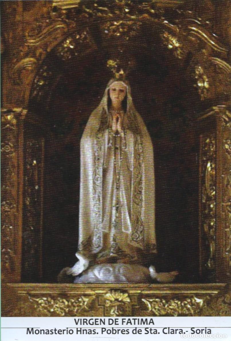 Postales: Tarjet&oacute;n. Virgen de F&aacute;tima. Monasterio Hnas. Pobres de Sta. Clar. Soria