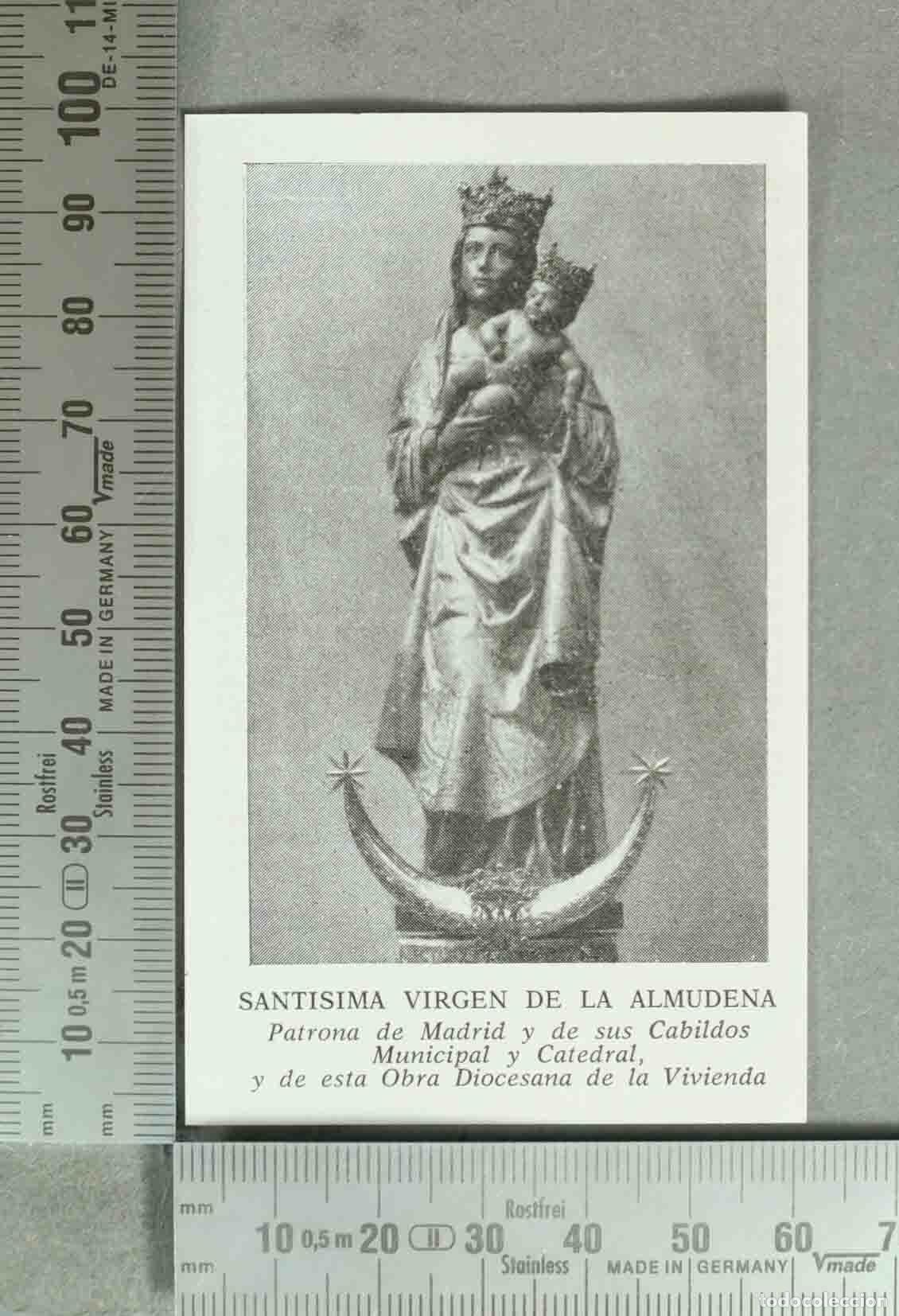 Postales: ESTAMPA. Sant&iacute;sima Virgen de la Almudena Patrona de Madrid