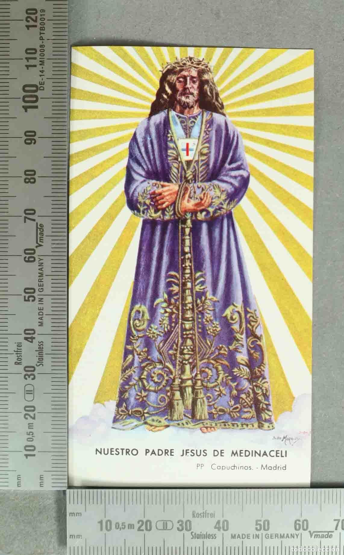 Postales: ESTAMPA. Nuestro Padre Jes&uacute;s de Medinaceli - PP Capuchinos - Madrid. CON ORACION