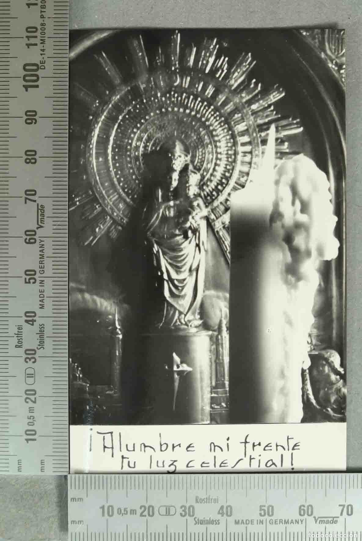 Postales: ESTAMPA. Virgen del Pilar - &iexcl;Alumbre mi frente tu luz celestial!