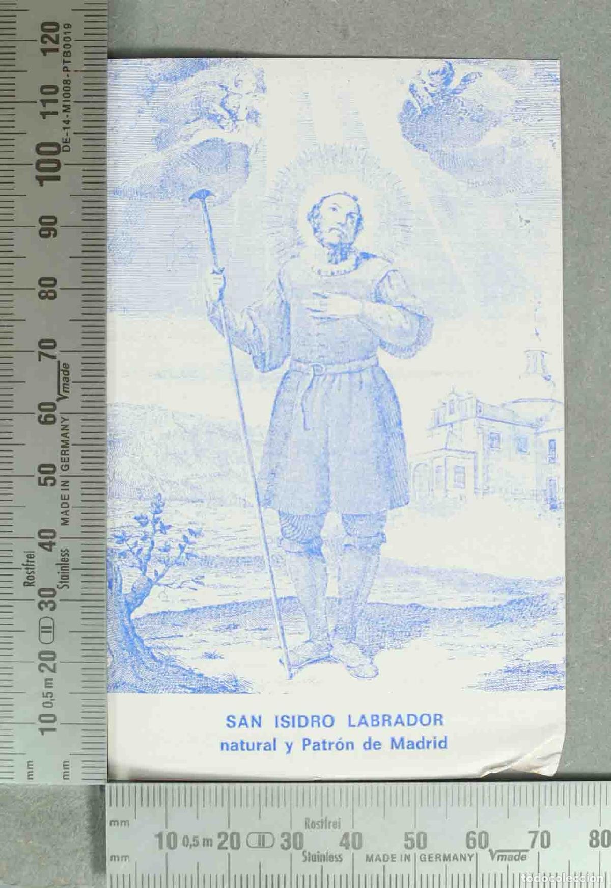Postales: ESTAMPA. San Isidro Labrador natural y Patr&oacute;n de Madrid. ORACION ROMERIA